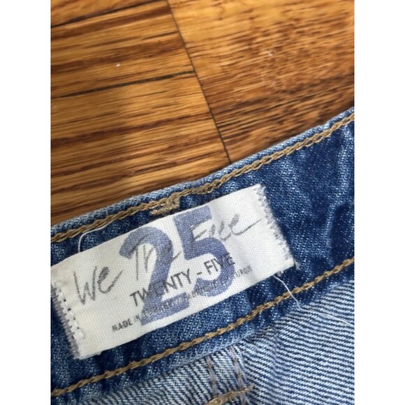 We the Free People Womens Wide Leg Jeans Size 25 27x32 Baggy Distressed Denim - Picture 5 of 8